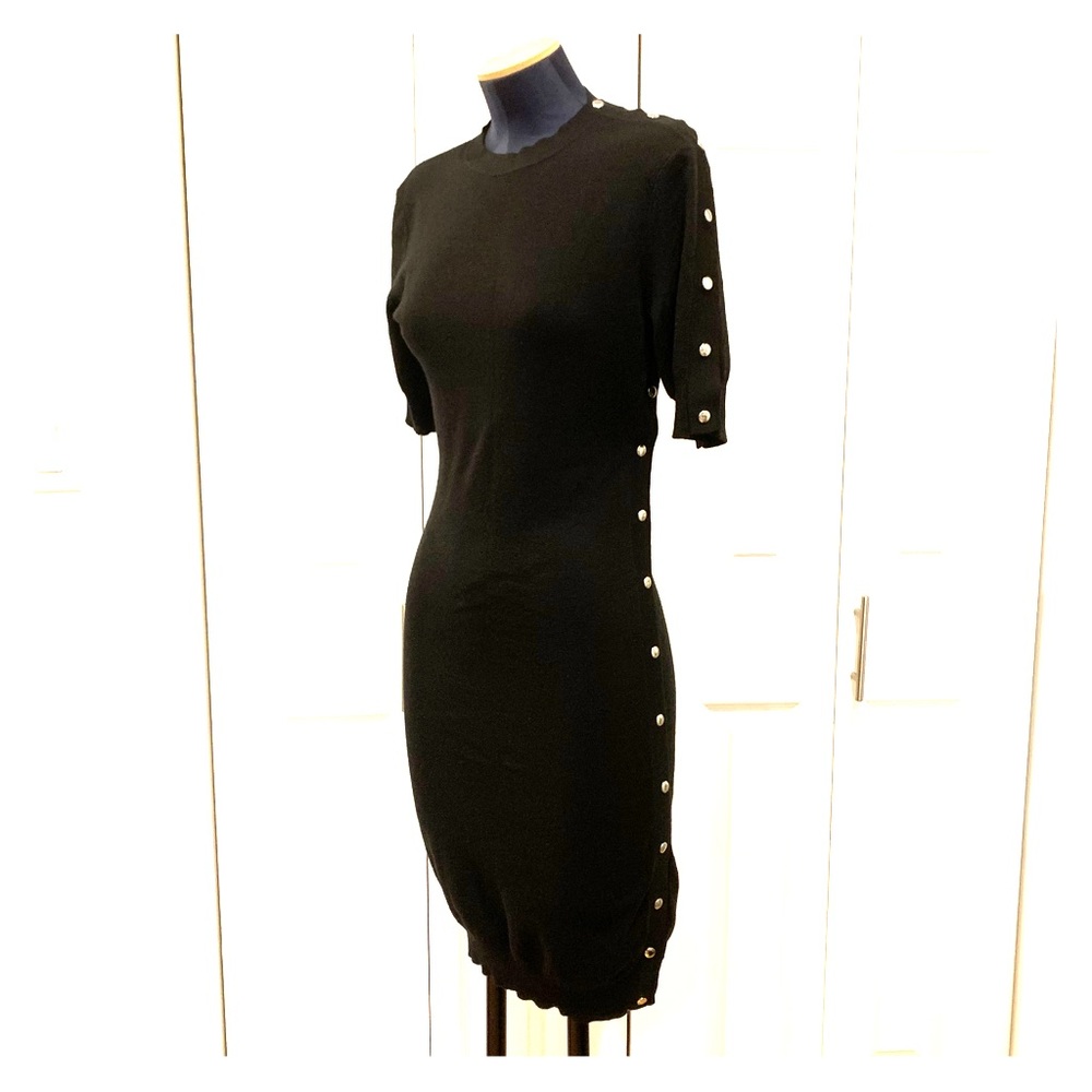 Louis Vuitton black wool dress